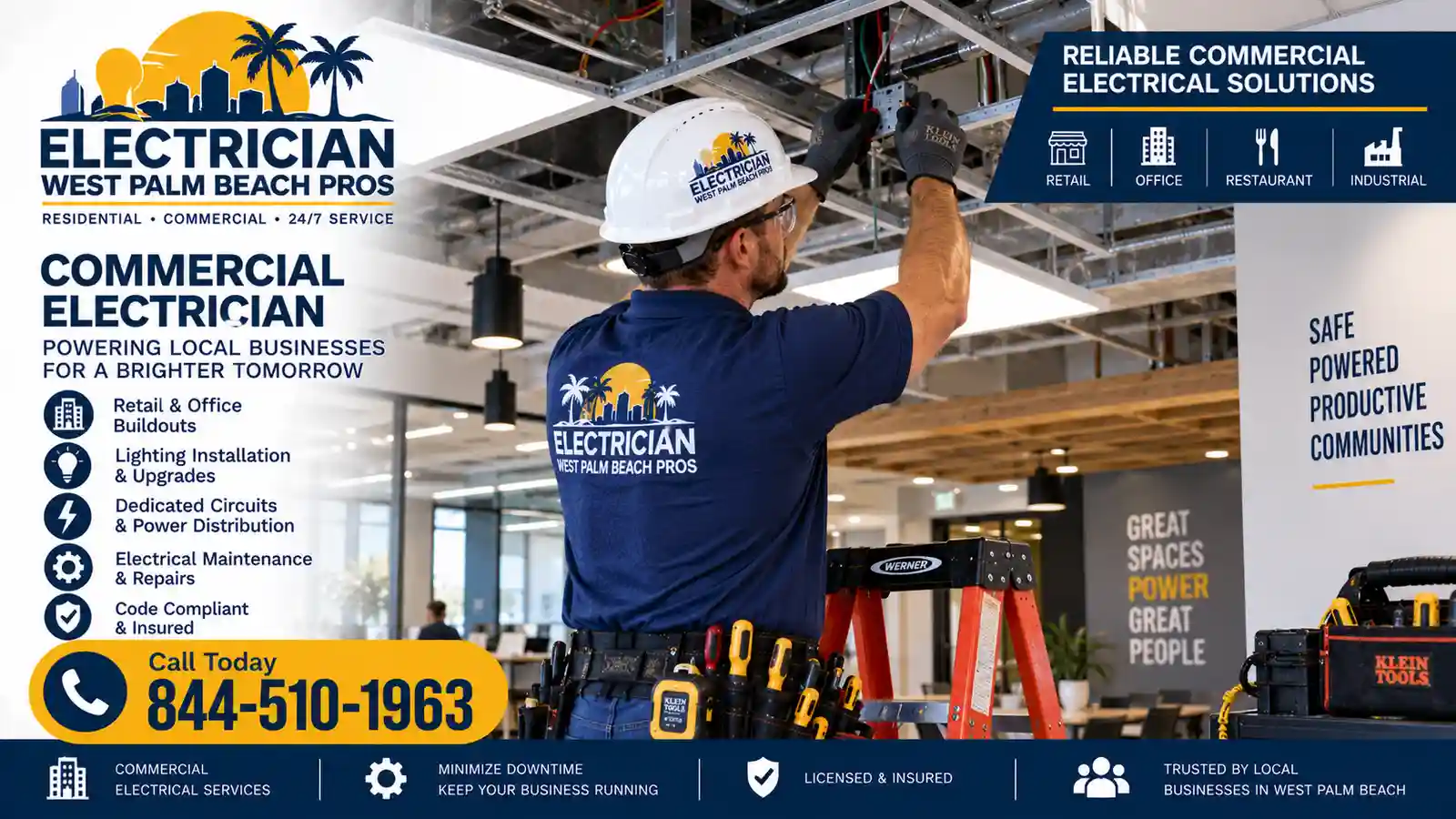 Commercial Electrician in progress