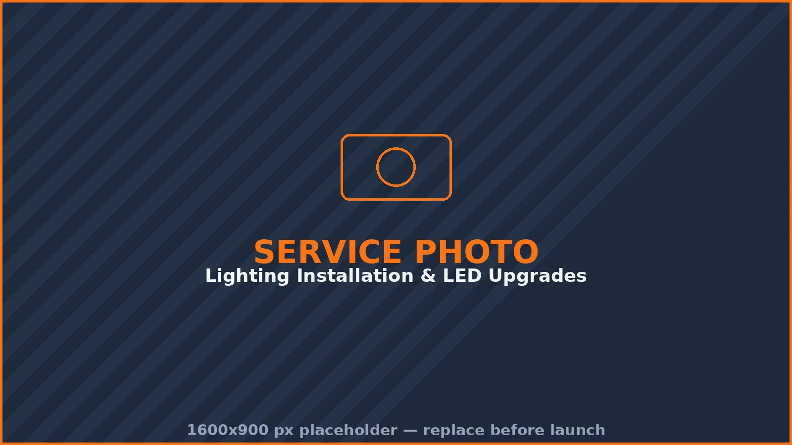Lighting Installation & LED Upgrades in progress